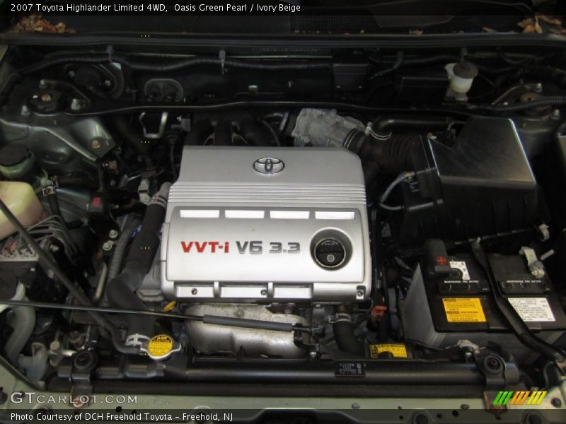 Oasis Green Pearl / Ivory Beige 2007 Toyota Highlander Limited 4WD