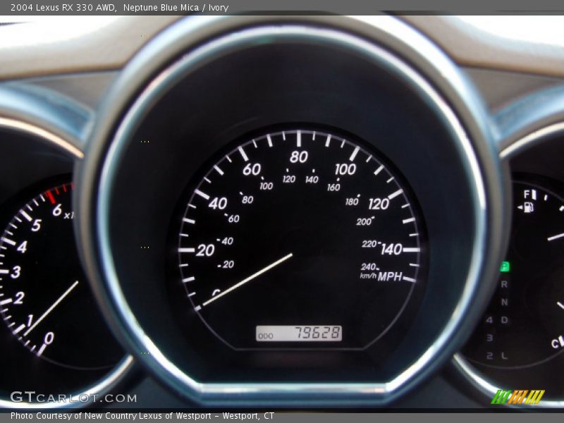 Neptune Blue Mica / Ivory 2004 Lexus RX 330 AWD