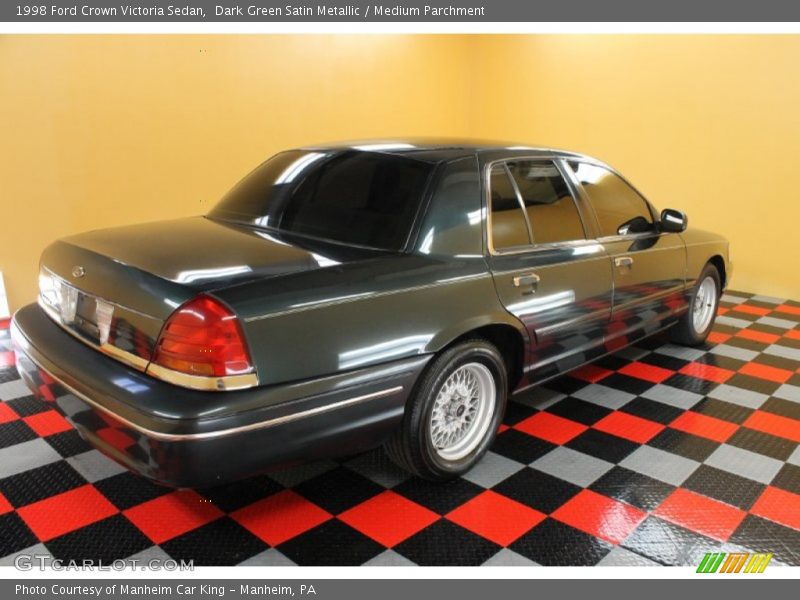 Dark Green Satin Metallic / Medium Parchment 1998 Ford Crown Victoria Sedan