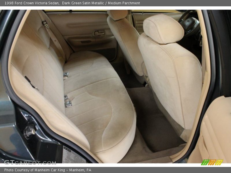 Dark Green Satin Metallic / Medium Parchment 1998 Ford Crown Victoria Sedan