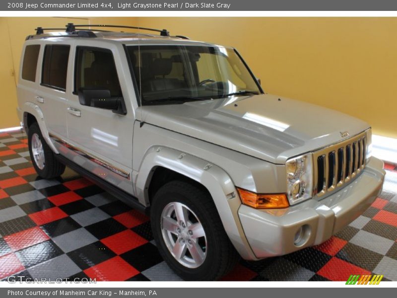 Light Graystone Pearl / Dark Slate Gray 2008 Jeep Commander Limited 4x4