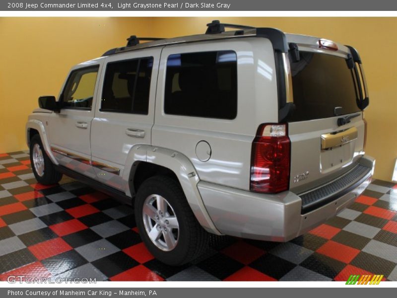Light Graystone Pearl / Dark Slate Gray 2008 Jeep Commander Limited 4x4