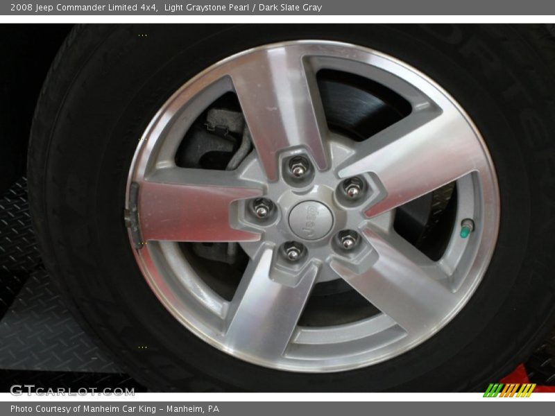 Light Graystone Pearl / Dark Slate Gray 2008 Jeep Commander Limited 4x4