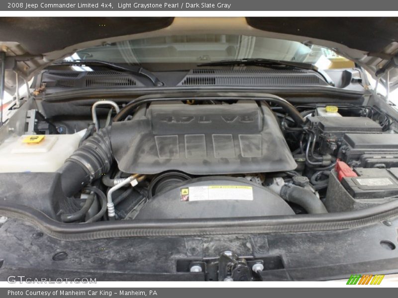 Light Graystone Pearl / Dark Slate Gray 2008 Jeep Commander Limited 4x4