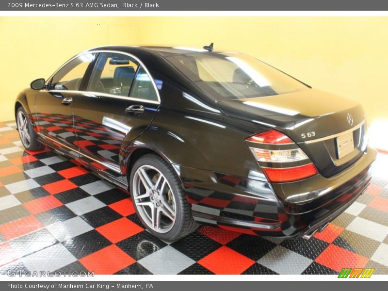 Black / Black 2009 Mercedes-Benz S 63 AMG Sedan