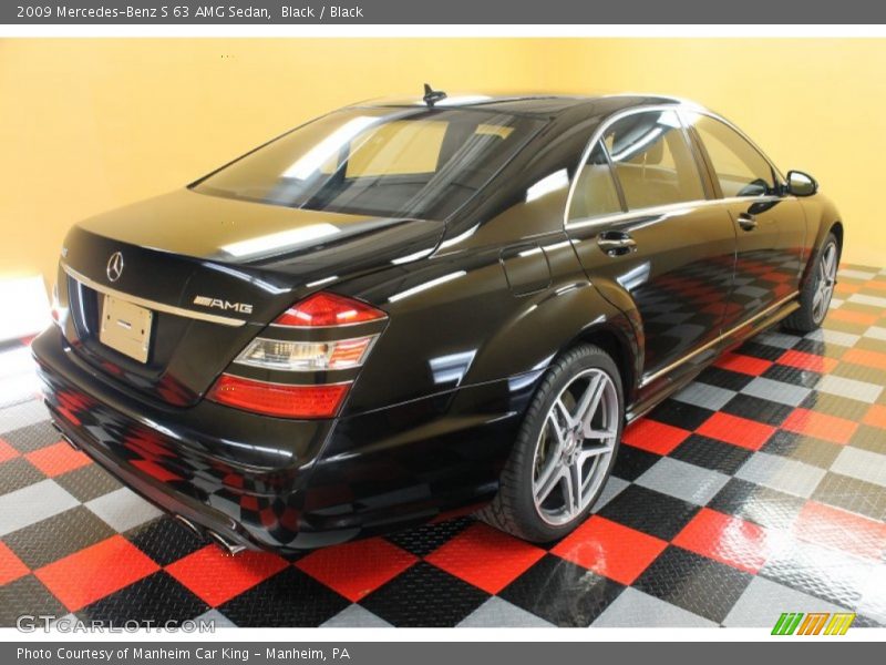 Black / Black 2009 Mercedes-Benz S 63 AMG Sedan