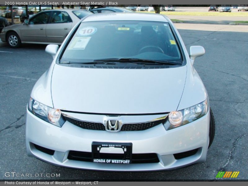 Alabaster Silver Metallic / Black 2010 Honda Civic LX-S Sedan