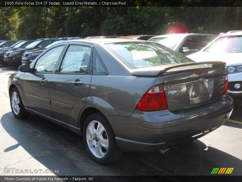 Liquid Grey Metallic / Charcoal/Red 2005 Ford Focus ZX4 ST Sedan