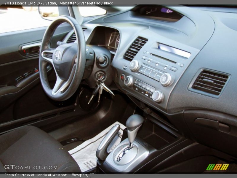 Alabaster Silver Metallic / Black 2010 Honda Civic LX-S Sedan