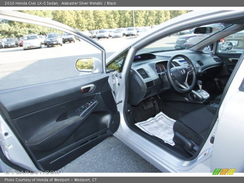 Alabaster Silver Metallic / Black 2010 Honda Civic LX-S Sedan