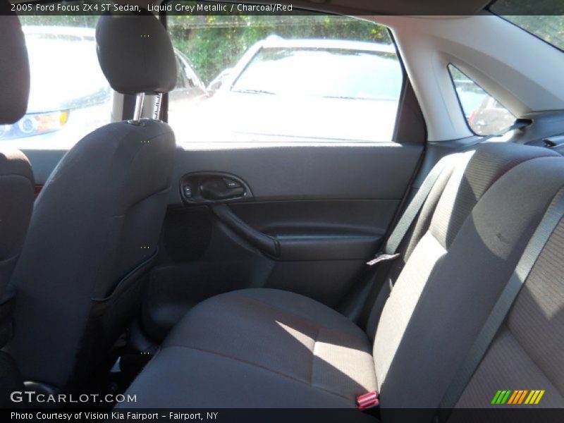 Liquid Grey Metallic / Charcoal/Red 2005 Ford Focus ZX4 ST Sedan