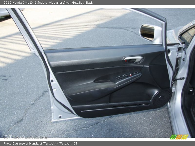Alabaster Silver Metallic / Black 2010 Honda Civic LX-S Sedan