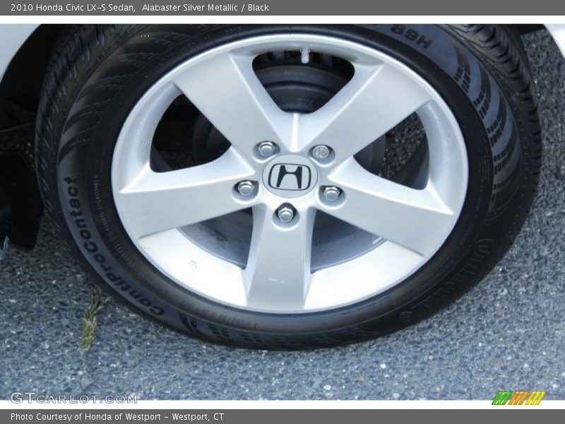 Alabaster Silver Metallic / Black 2010 Honda Civic LX-S Sedan
