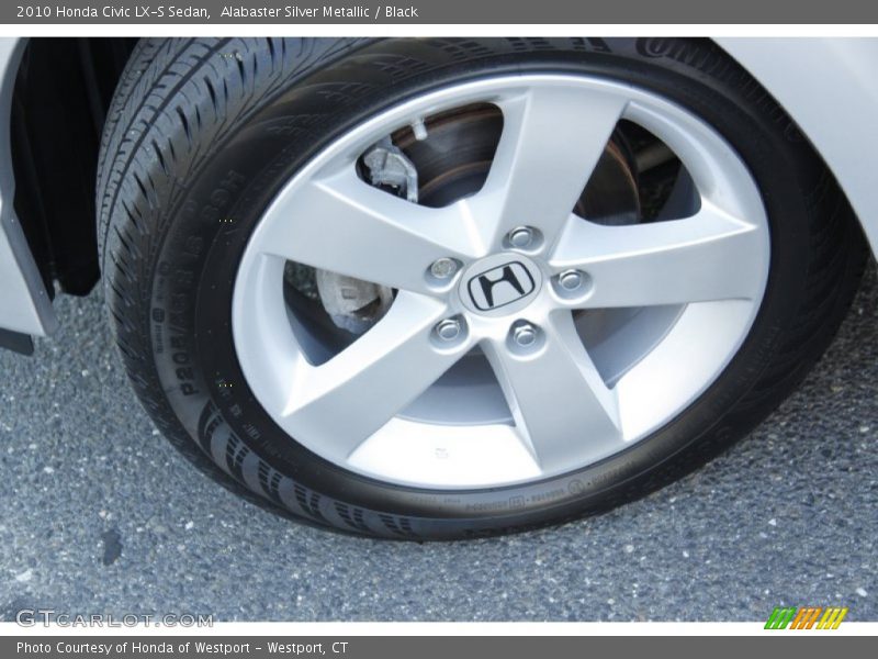 Alabaster Silver Metallic / Black 2010 Honda Civic LX-S Sedan