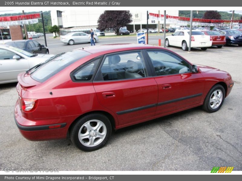 Electric Red Metallic / Gray 2005 Hyundai Elantra GT Hatchback
