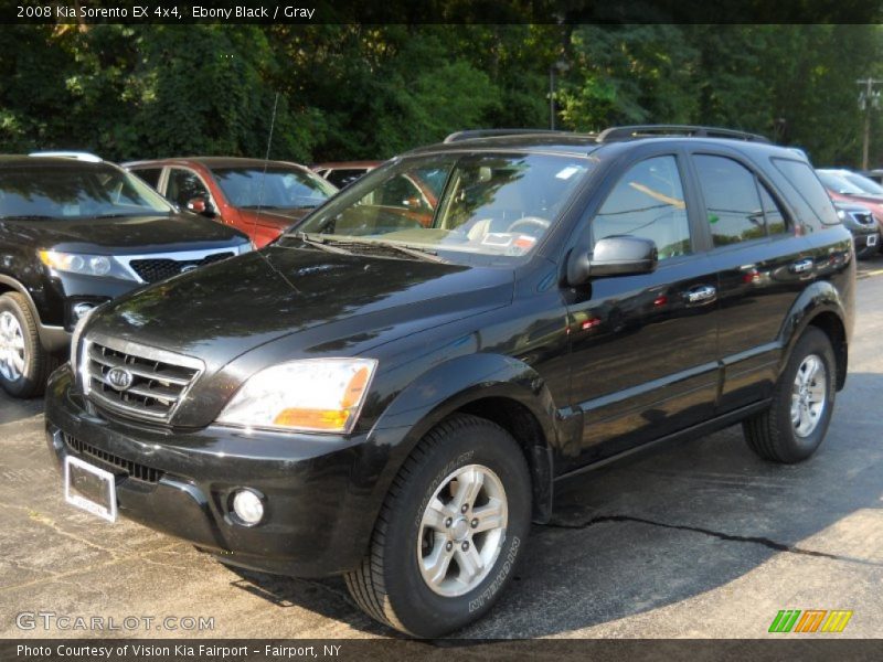 Ebony Black / Gray 2008 Kia Sorento EX 4x4