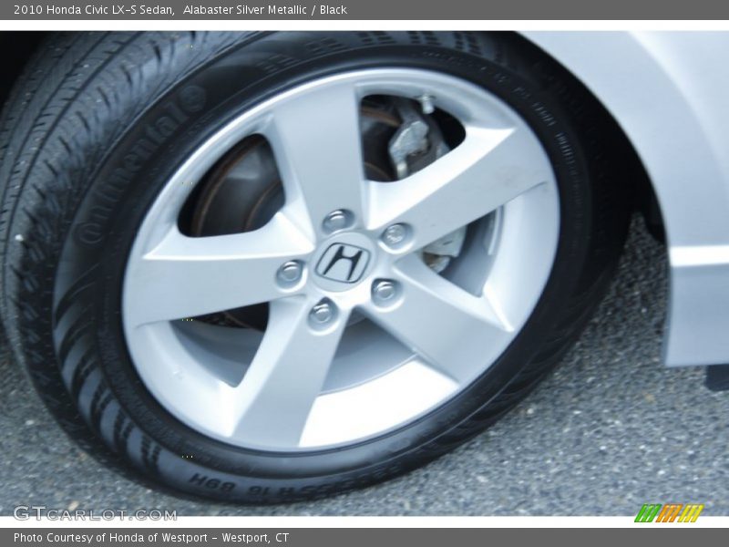 Alabaster Silver Metallic / Black 2010 Honda Civic LX-S Sedan