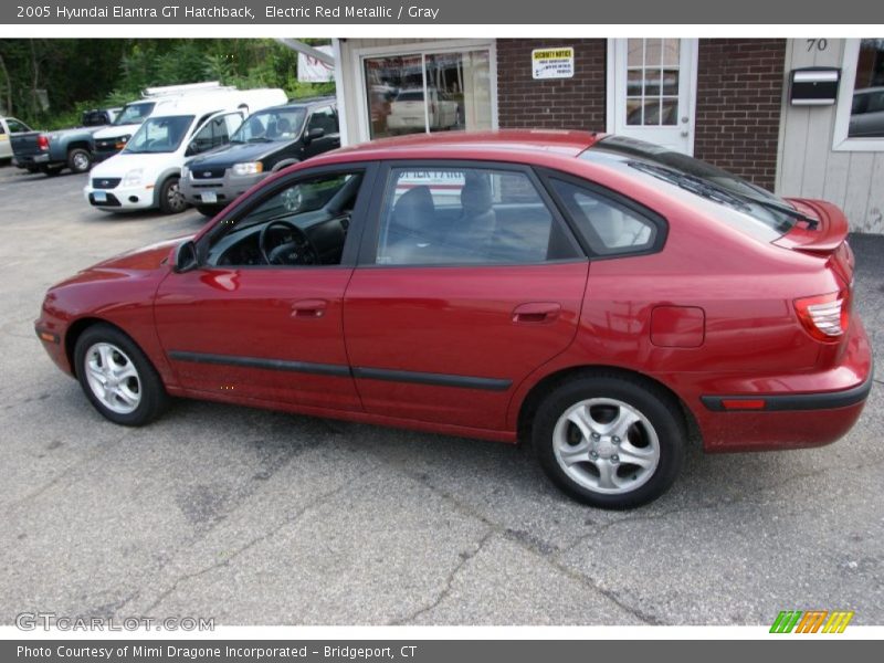 Electric Red Metallic / Gray 2005 Hyundai Elantra GT Hatchback