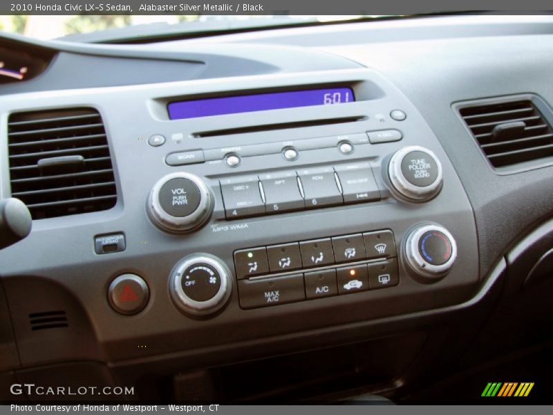 Alabaster Silver Metallic / Black 2010 Honda Civic LX-S Sedan