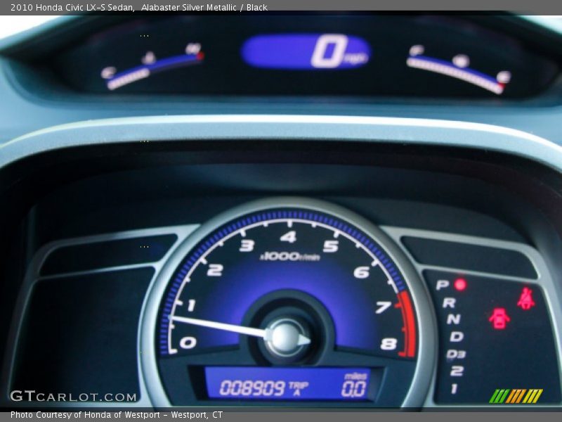 Alabaster Silver Metallic / Black 2010 Honda Civic LX-S Sedan