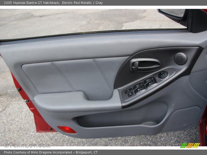 Electric Red Metallic / Gray 2005 Hyundai Elantra GT Hatchback