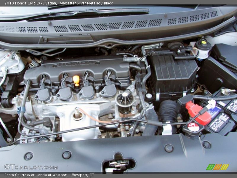 Alabaster Silver Metallic / Black 2010 Honda Civic LX-S Sedan