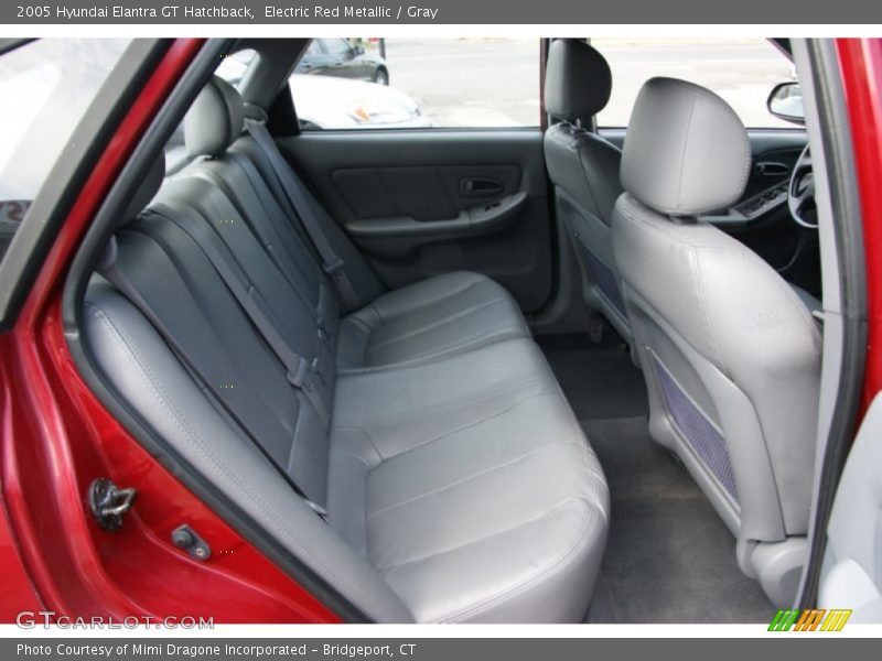 Electric Red Metallic / Gray 2005 Hyundai Elantra GT Hatchback