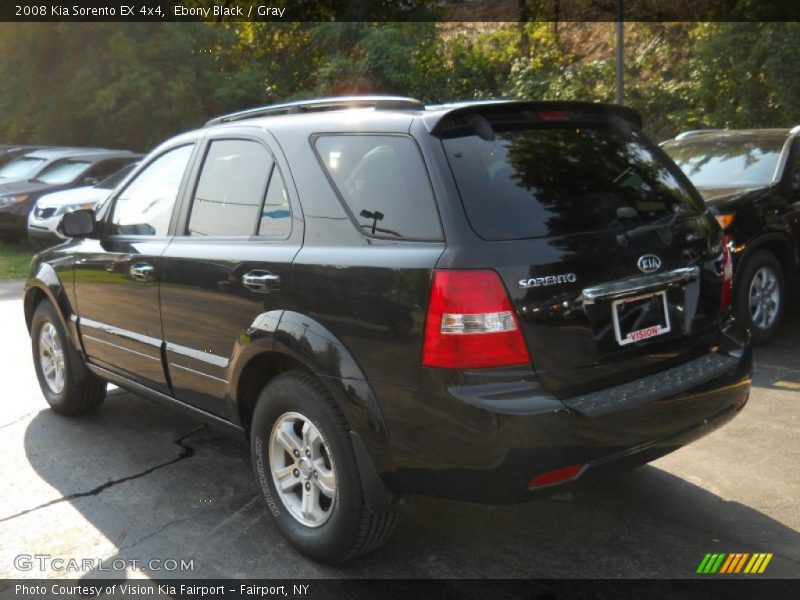Ebony Black / Gray 2008 Kia Sorento EX 4x4