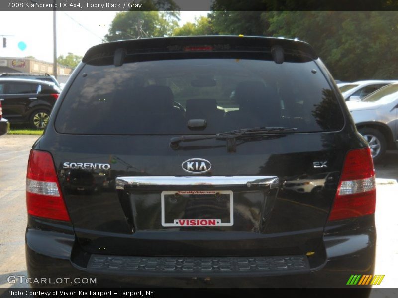Ebony Black / Gray 2008 Kia Sorento EX 4x4