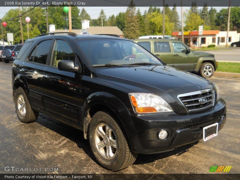 Ebony Black / Gray 2008 Kia Sorento EX 4x4
