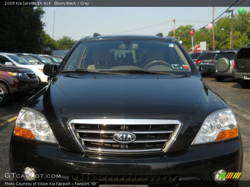 Ebony Black / Gray 2008 Kia Sorento EX 4x4