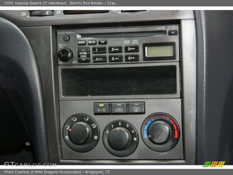 Electric Red Metallic / Gray 2005 Hyundai Elantra GT Hatchback