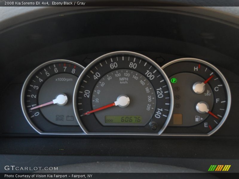 Ebony Black / Gray 2008 Kia Sorento EX 4x4