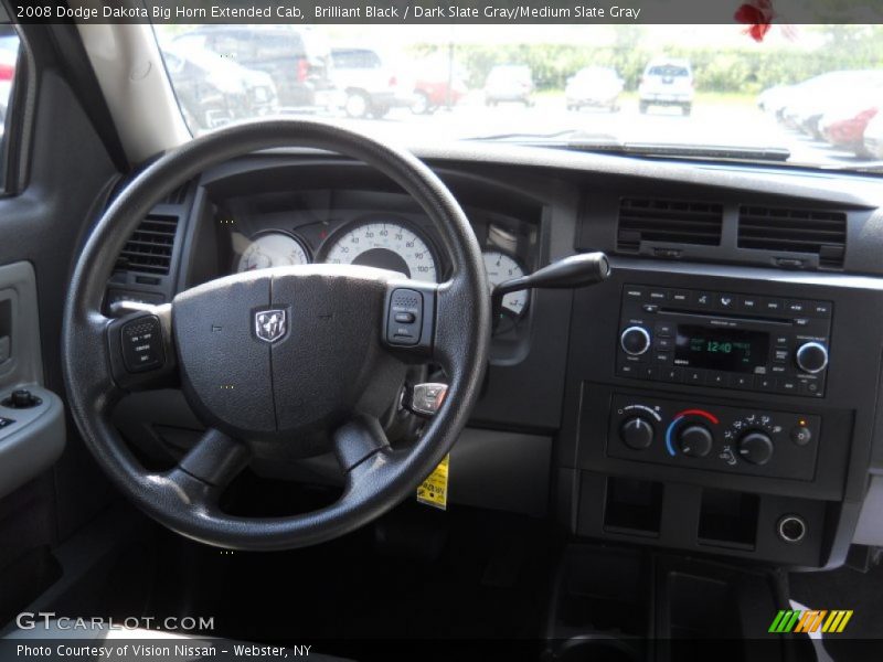 Brilliant Black / Dark Slate Gray/Medium Slate Gray 2008 Dodge Dakota Big Horn Extended Cab