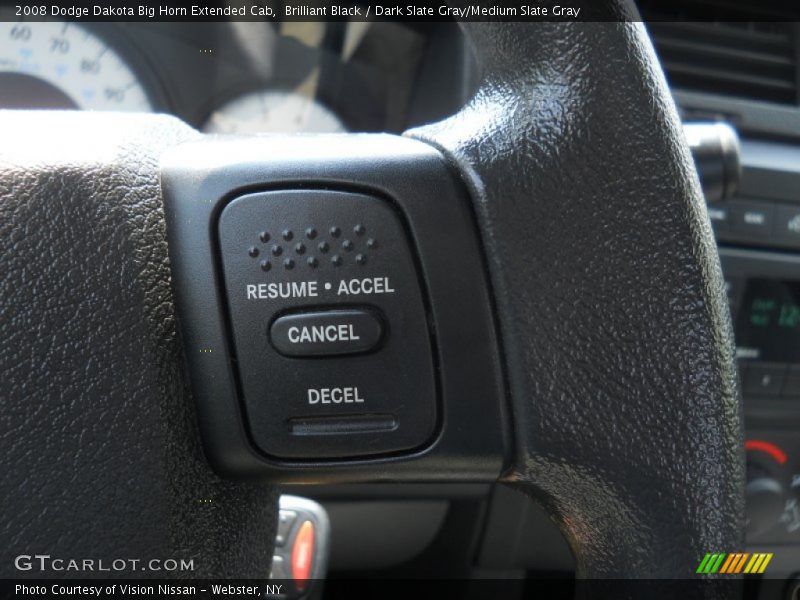 Brilliant Black / Dark Slate Gray/Medium Slate Gray 2008 Dodge Dakota Big Horn Extended Cab