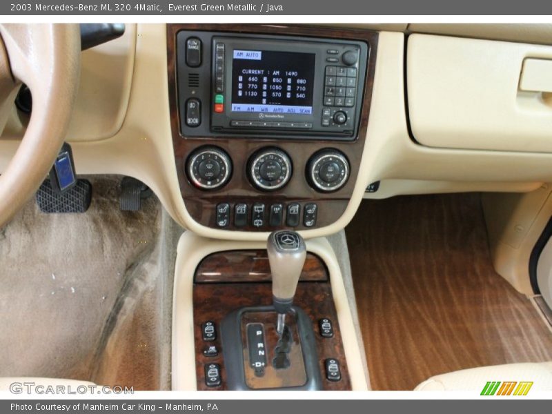 Controls of 2003 ML 320 4Matic