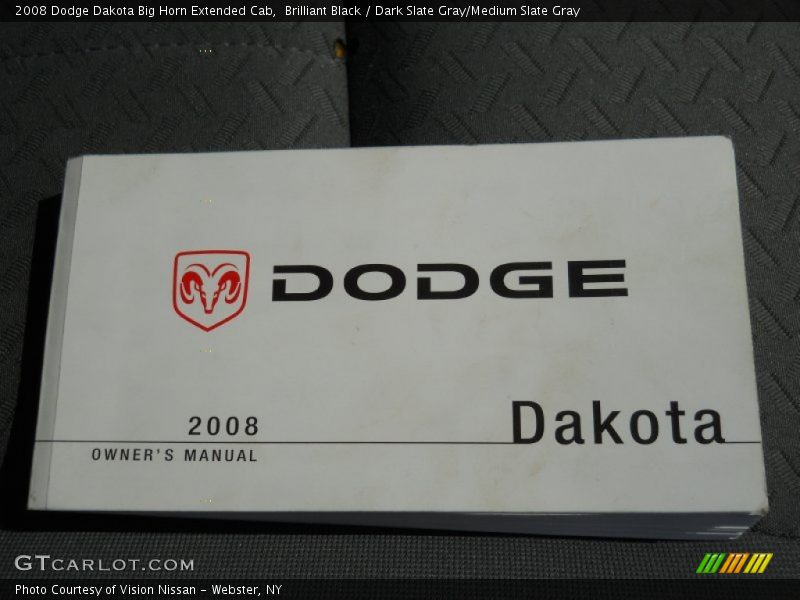 Brilliant Black / Dark Slate Gray/Medium Slate Gray 2008 Dodge Dakota Big Horn Extended Cab