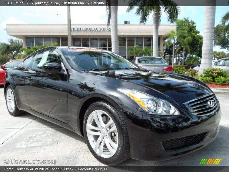 Obsidian Black / Graphite 2010 Infiniti G 37 Journey Coupe