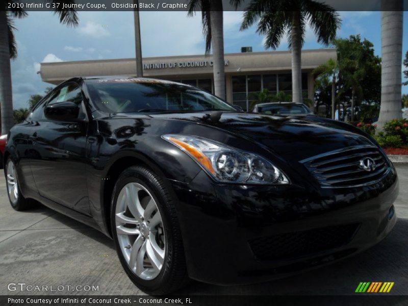 Obsidian Black / Graphite 2010 Infiniti G 37 Journey Coupe