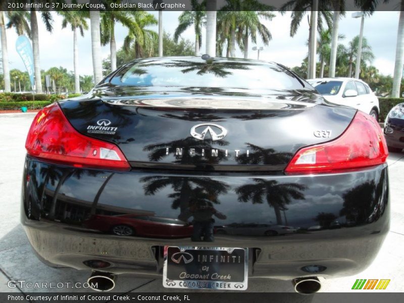 Obsidian Black / Graphite 2010 Infiniti G 37 Journey Coupe