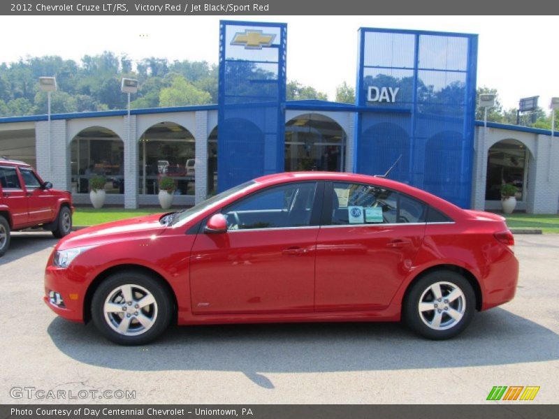 Victory Red / Jet Black/Sport Red 2012 Chevrolet Cruze LT/RS