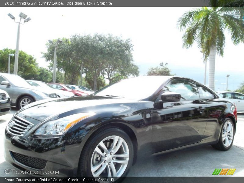Obsidian Black / Graphite 2010 Infiniti G 37 Journey Coupe