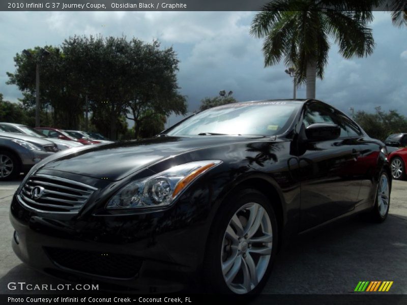 Obsidian Black / Graphite 2010 Infiniti G 37 Journey Coupe