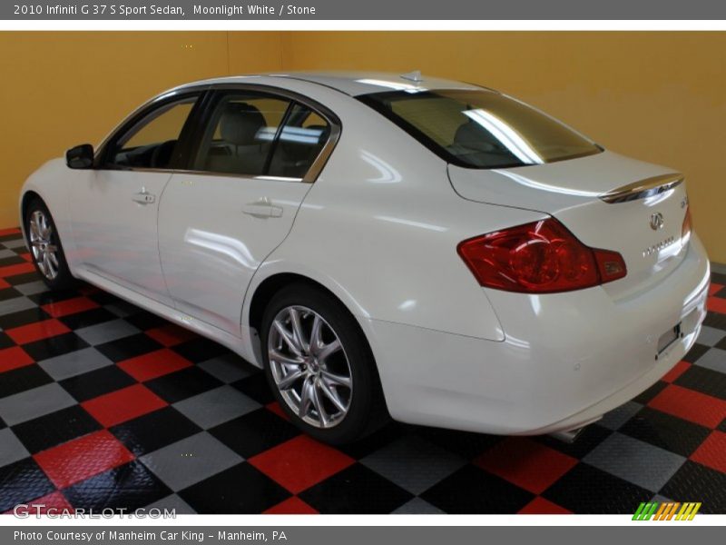 Moonlight White / Stone 2010 Infiniti G 37 S Sport Sedan
