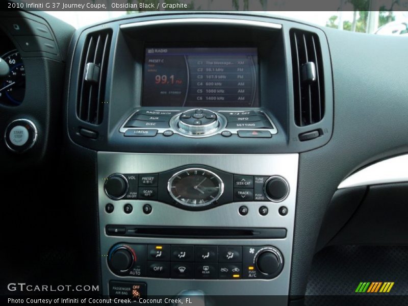 Obsidian Black / Graphite 2010 Infiniti G 37 Journey Coupe