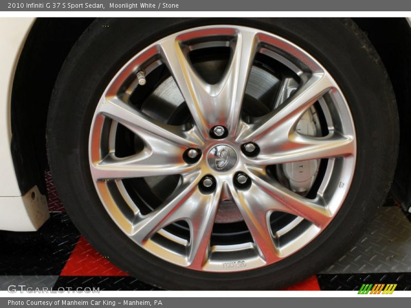 Moonlight White / Stone 2010 Infiniti G 37 S Sport Sedan