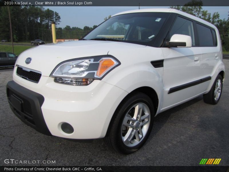 Clear White / Black Soul Logo Cloth 2010 Kia Soul +