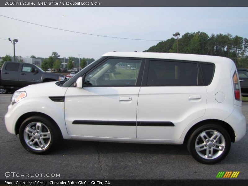 Clear White / Black Soul Logo Cloth 2010 Kia Soul +