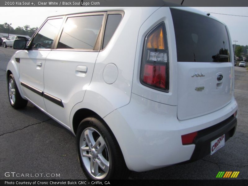 Clear White / Black Soul Logo Cloth 2010 Kia Soul +
