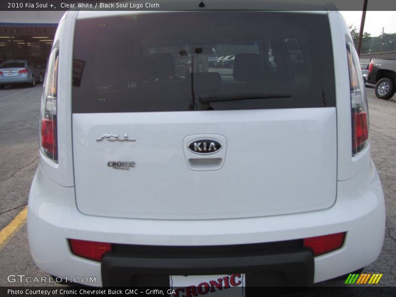 Clear White / Black Soul Logo Cloth 2010 Kia Soul +